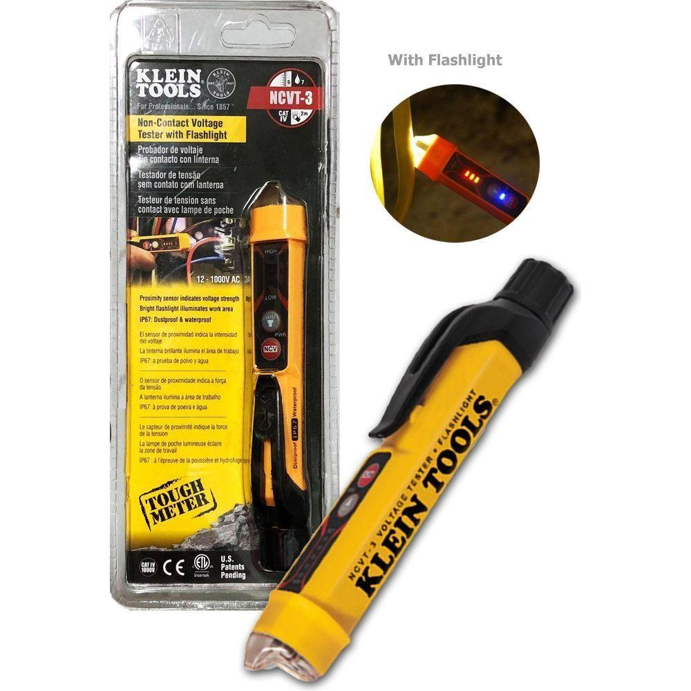 Klein NCVT-3 Non-Contact Voltage Tester with Flashlight - Goldpeak Tools PH Klein Klein NCVT-3 Non-Contact Voltage Tester with Flashlight - Goldpeak Tools PH Klein